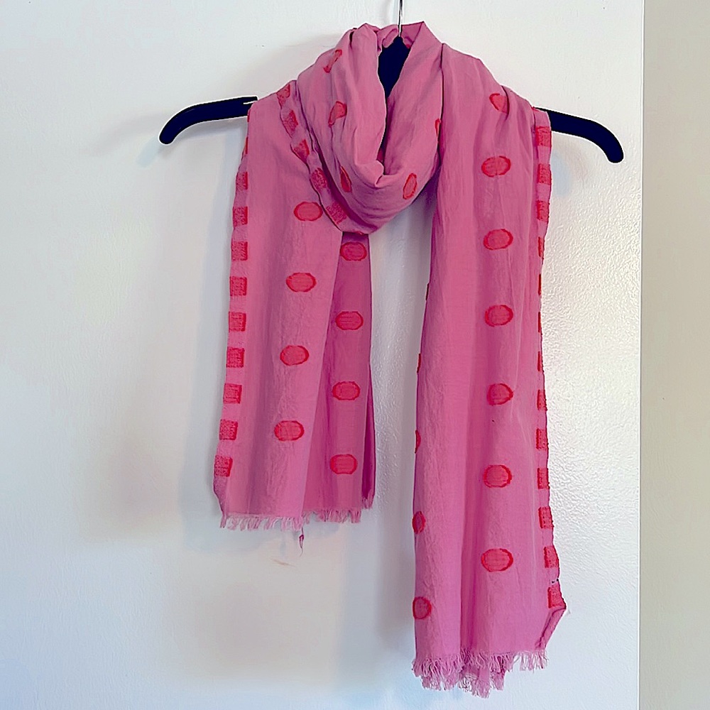 Banana Republic polka dot cotton scarf